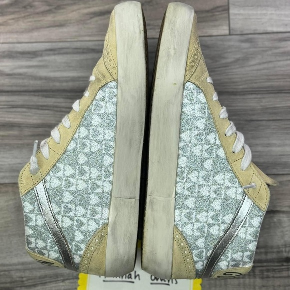 Golden Goose Swarovski crystal heart pattern Midstars — size 40 (US 10) // $1795 - Picture 9 of 14